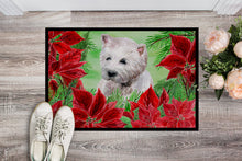 Load image into Gallery viewer, Westie Poinsettas Doormat - 18x27 Decorative Floor Mat – Indoor/Outdoor Rug with Artistic Flair CK1349MAT