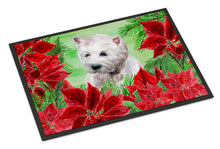 Load image into Gallery viewer, Westie Poinsettas Doormat - 18x27 Decorative Floor Mat – Indoor/Outdoor Rug with Artistic Flair CK1349MAT