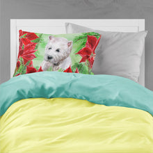 Load image into Gallery viewer, Westie Poinsettas  Standard Pillowcase – Artistic Decorative Front, White Back CK1349PILLOWCASE