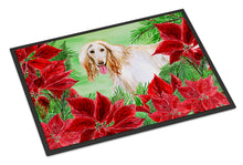 Load image into Gallery viewer, Afghan Hound Poinsettas Doormat - 18x27 Decorative Floor Mat – Indoor/Outdoor Rug with Artistic Flair CK1350MAT