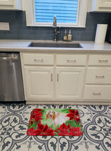 Load image into Gallery viewer, Afghan Hound Poinsettas Machine Washable Memory Foam Mat CK1350RUG