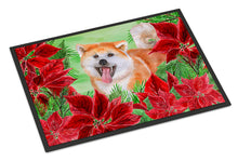 Load image into Gallery viewer, Akita Poinsettas Doormat - 24x36 Decorative Floor Mat – Indoor/Outdoor Rug with Artistic Flair CK1351JMAT