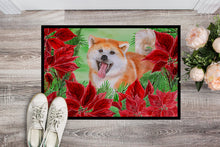 Load image into Gallery viewer, Akita Poinsettas Doormat - 18x27 Decorative Floor Mat – Indoor/Outdoor Rug with Artistic Flair CK1351MAT