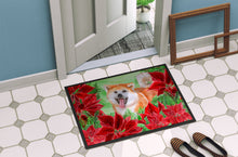 Load image into Gallery viewer, Akita Poinsettas Doormat - 18x27 Decorative Floor Mat – Indoor/Outdoor Rug with Artistic Flair CK1351MAT