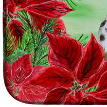 Load image into Gallery viewer, Dalmatian Puppy Poinsettas Dish Drying Mat – Absorbent, Artistic Kitchen Essentials CK1356DDM
