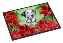 Load image into Gallery viewer, Dalmatian Puppy Poinsettas Doormat - 18x27 Decorative Floor Mat – Indoor/Outdoor Rug with Artistic Flair CK1356MAT