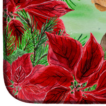 Load image into Gallery viewer, Doberman Pinscher Poinsettas Dish Drying Mat – Absorbent, Artistic Kitchen Essentials CK1357DDM