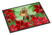 Load image into Gallery viewer, Doberman Pinscher Poinsettas Doormat - 18x27 Decorative Floor Mat – Indoor/Outdoor Rug with Artistic Flair CK1357MAT