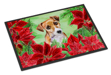 Load image into Gallery viewer, Jack Russell Terrier #2 Poinsettas Doormat - 18x27 Decorative Floor Mat – Indoor/Outdoor Rug with Artistic Flair CK1360MAT