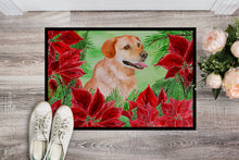 Load image into Gallery viewer, Labrador Retriever Poinsettas Doormat - 18x27 Decorative Floor Mat – Indoor/Outdoor Rug with Artistic Flair CK1361MAT