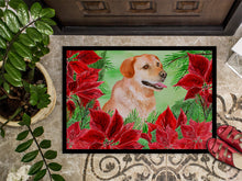 Load image into Gallery viewer, Labrador Retriever Poinsettas Doormat - 18x27 Decorative Floor Mat – Indoor/Outdoor Rug with Artistic Flair CK1361MAT