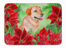 Load image into Gallery viewer, Labrador Retriever Poinsettas Machine Washable Memory Foam Mat CK1361RUG