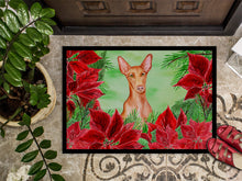 Load image into Gallery viewer, Pharaoh Hound Poinsettas Doormat - 24x36 Decorative Floor Mat – Indoor/Outdoor Rug with Artistic Flair CK1362JMAT