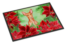 Load image into Gallery viewer, Pharaoh Hound Poinsettas Doormat - 24x36 Decorative Floor Mat – Indoor/Outdoor Rug with Artistic Flair CK1362JMAT