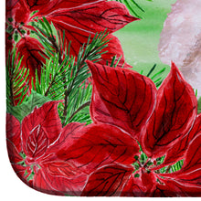 Load image into Gallery viewer, White Standard Poodle Poinsettas Dish Drying Mat – Absorbent, Artistic Kitchen Essentials CK1364DDM