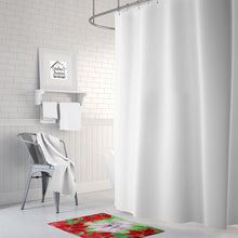 Load image into Gallery viewer, White Standard Poodle Poinsettas Machine Washable Memory Foam Mat CK1364RUG