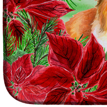 Load image into Gallery viewer, Sheltie Poinsettas Dish Drying Mat – Absorbent, Artistic Kitchen Essentials CK1367DDM