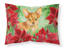 Load image into Gallery viewer, Toy Terrier Poinsettas  Standard Pillowcase – Artistic Decorative Front, White Back CK1369PILLOWCASE