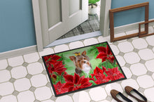 Load image into Gallery viewer, Yorkshire Terrier #2 Poinsettas Doormat - 24x36 Decorative Floor Mat – Indoor/Outdoor Rug with Artistic Flair CK1370JMAT