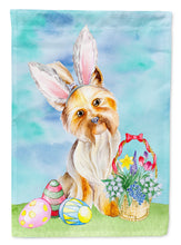 Load image into Gallery viewer, Yorkie Easter Bunny Flag Canvas House Size CK1372CHF