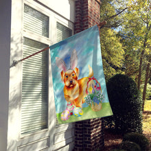 Load image into Gallery viewer, Norfolk Terrier Easter Bunny Flag Canvas House Size CK1376CHF