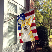 Load image into Gallery viewer, Corgi Patriotic Flag Canvas House Size CK1383CHF