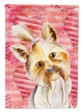 Load image into Gallery viewer, Yorkie Yorkshier Terrier Love Flag Canvas House Size CK1389CHF