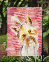 Load image into Gallery viewer, Yorkie Yorkshier Terrier Love Garden Flag - Outdoor Decorative Yard Flag CK1389GF