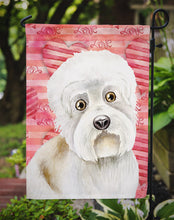Load image into Gallery viewer, Dandie Dinmont Love Garden Flag - Outdoor Decorative Yard Flag CK1393GF