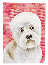 Load image into Gallery viewer, Dandie Dinmont Love Garden Flag - Outdoor Decorative Yard Flag CK1393GF