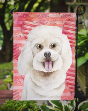 Load image into Gallery viewer, Bichon Frise Love Garden Flag - Outdoor Decorative Yard Flag CK1395GF