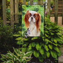 Load image into Gallery viewer, Cavalier Spaniel Shamrocks Garden Flag - Outdoor Decorative Yard Flag CK1398GF