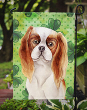 Load image into Gallery viewer, Cavalier Spaniel Shamrocks Garden Flag - Outdoor Decorative Yard Flag CK1398GF