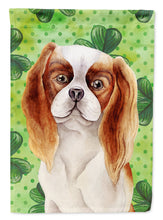 Load image into Gallery viewer, Cavalier Spaniel Shamrocks Garden Flag - Outdoor Decorative Yard Flag CK1398GF