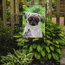 Load image into Gallery viewer, Pug Shamrocks Garden Flag - Outdoor Decorative Yard Flag CK1399GF