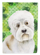 Load image into Gallery viewer, Dandie Dinmont Shamrocks Garden Flag - Outdoor Decorative Yard Flag CK1400GF