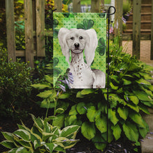 Load image into Gallery viewer, Chinese Crested Shamrocks Garden Flag - Outdoor Decorative Yard Flag CK1401GF