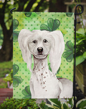 Load image into Gallery viewer, Chinese Crested Shamrocks Garden Flag - Outdoor Decorative Yard Flag CK1401GF