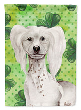 Load image into Gallery viewer, Chinese Crested Shamrocks Garden Flag - Outdoor Decorative Yard Flag CK1401GF