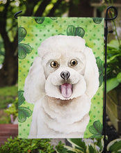Load image into Gallery viewer, Bichon Frise Shamrocks Garden Flag - Outdoor Decorative Yard Flag CK1402GF