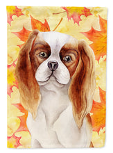 Load image into Gallery viewer, Cavalier Spaniel Fall Garden Flag - Outdoor Decorative Yard Flag CK1405GF