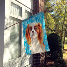 Load image into Gallery viewer, Cavalier Spaniel Winter Flag Canvas House Size CK1412CHF