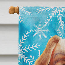 Load image into Gallery viewer, Cavalier Spaniel Winter Flag Canvas House Size CK1412CHF