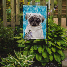 Load image into Gallery viewer, Pug Winter Garden Flag - Outdoor Decorative Yard Flag CK1413GF