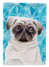 Load image into Gallery viewer, Pug Winter Garden Flag - Outdoor Decorative Yard Flag CK1413GF