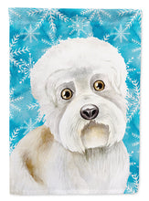 Load image into Gallery viewer, Dandie Dinmont Winter Garden Flag - Outdoor Decorative Yard Flag CK1414GF