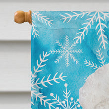 Load image into Gallery viewer, Bichon Frise Winter Flag Canvas House Size CK1416CHF