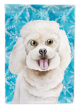 Load image into Gallery viewer, Bichon Frise Winter Flag Canvas House Size CK1416CHF