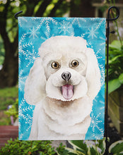 Load image into Gallery viewer, Bichon Frise Winter Garden Flag - Outdoor Decorative Yard Flag CK1416GF