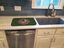 Load image into Gallery viewer, German Shorthaired Pointer Poinsetta Wreath Dish Drying Mat – Absorbent, Artistic Kitchen Essentials CK1507DDM